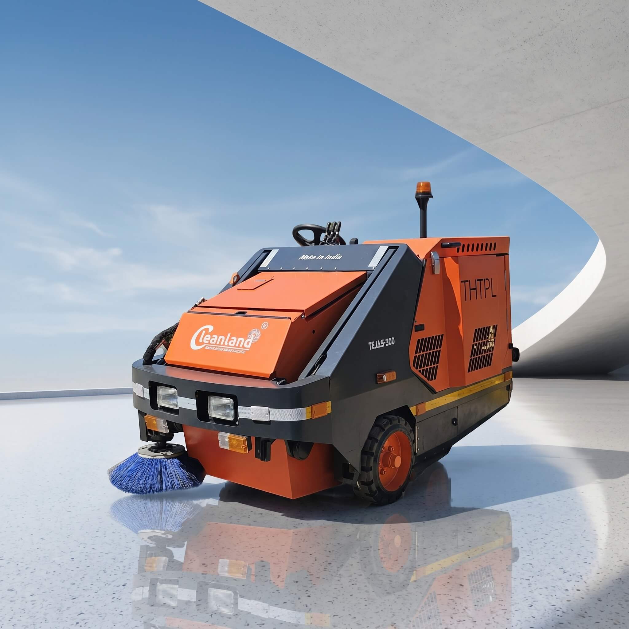 Tejas Ride-On Sweeper